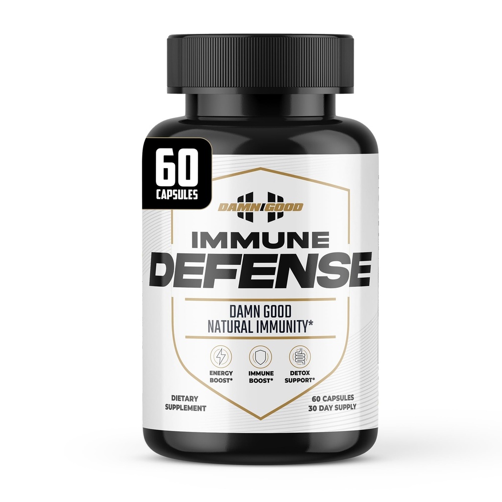 DAMN GOOD The Hodge Twins Immune Defense Supplement (60 Capsules) – Sea Moss Blend Capsules for Everyday Balance, Digestive Support, and Whole-Body Wellness with Vitamins, Minerals, and Botanicals