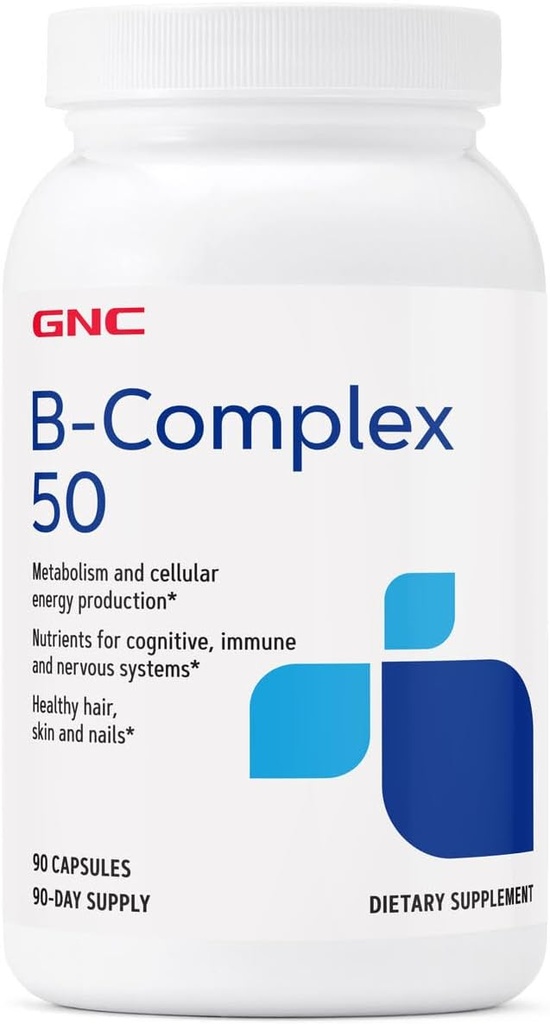 GNC B-Complex 50 | Cellular Energy Production | 90 Capsules