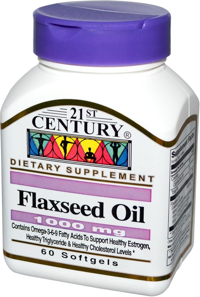 FLAX SEED OIL 1000mg 60 SOFTGELS