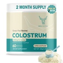 OXNUTRITION Colostrum Powder for Gut Health, Immune Support, Muscle Recovery, Hair & Beauty | Pure Gress Fed Bovine Colostrum for Humans, Natural IgG, Unflavored, 60 Servings