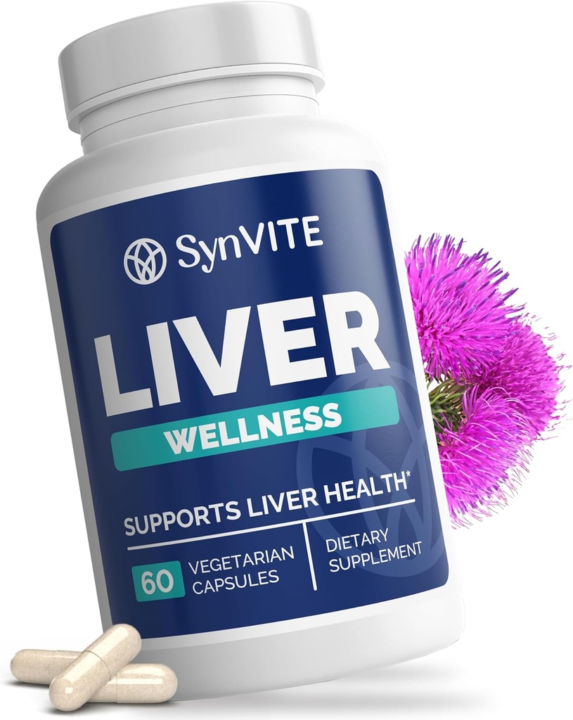 [BRSRAAY7AF6RO3D6] Liver Wellness - Liver Cleanse Supplement - Liver Health Support - with Milk Thistle, Artichoke, Dandelion, Beet Root, Turmeric & More - Vegetarian, Non GMO, Gluten Free - 60 Capsules