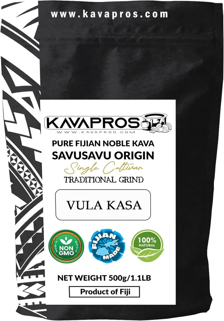 Kava Powder Single Cultivar Vula Kasa Fijian Kava Root Powder High Potency 4yr Matured Pure Organic Kava-Kava from Fiji