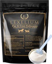 Dermatitis Skin and Coat Supplement for Dogs and Cats - Promotes Healthy Skin and Fur for Dogs and Cats - Helps w/Itch, Dry Skin + Other Symptom - Natural Vet-Approved Powder Formula - 200G