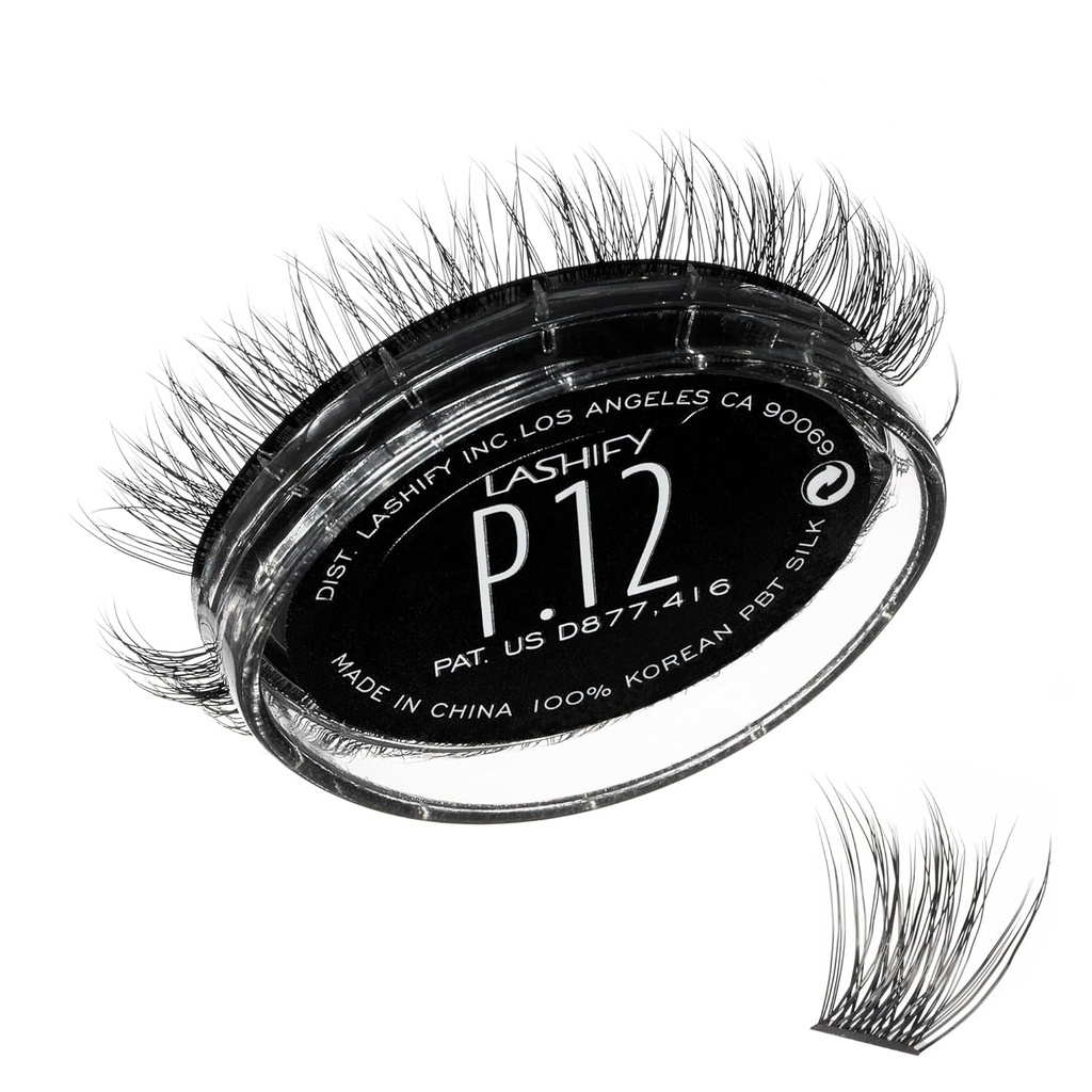 [BRSROBQCDEIBGFDX] Lashify Plushy 12mm Gossamer Lashes in Black, Easy DIY False Lashes for a Voluminous Yet Still Natural Look