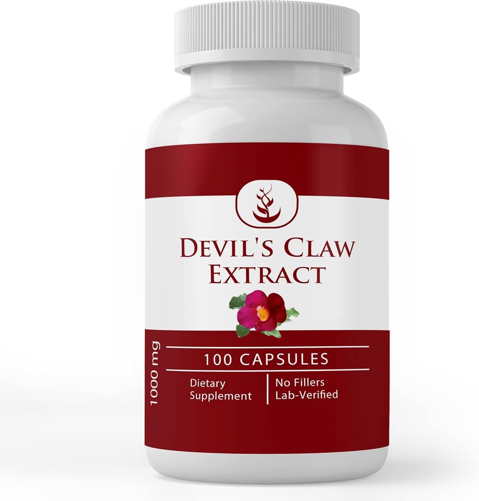 PURE ORIGINAL INGREDIENTS Devil's Claw Extract, (100 Capsules) Always Pure, No Additives Or Fillers, Lab Verified