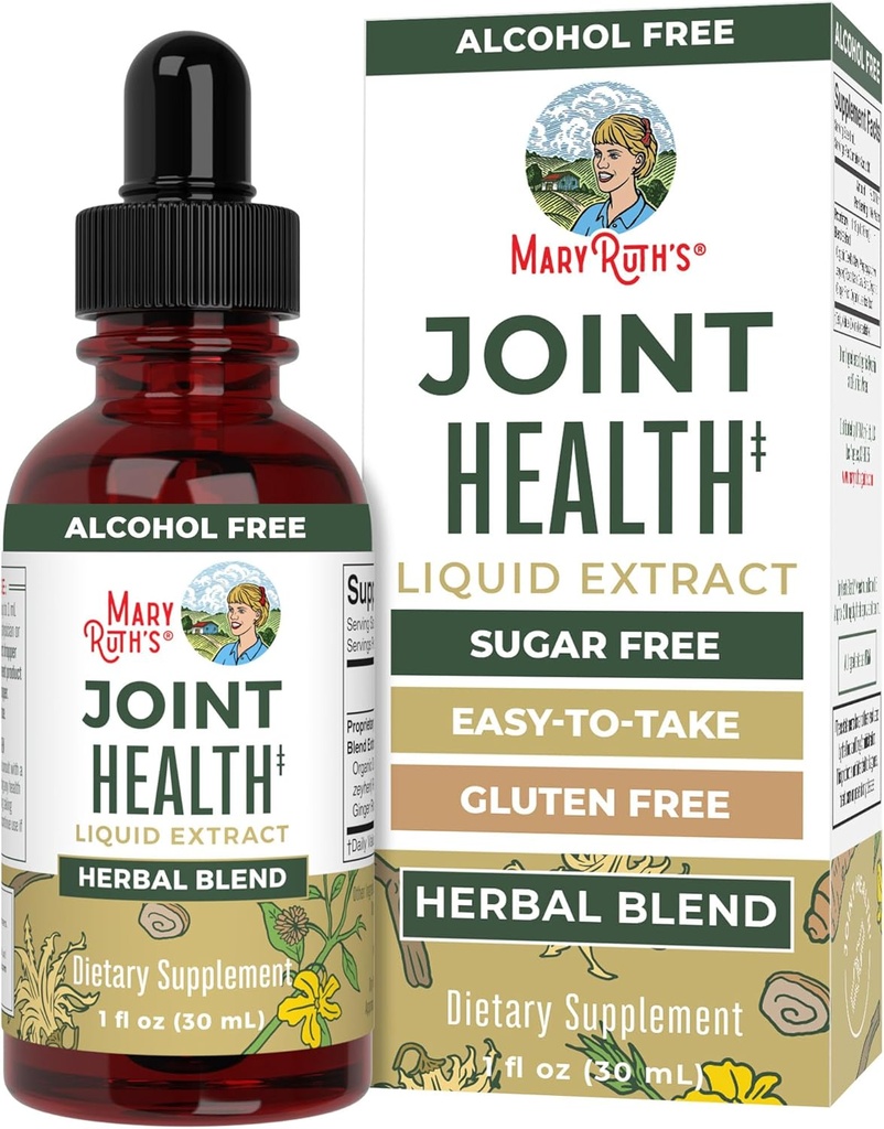 [BRSROFL7CEBGGET4] MaryRuth Organics Joint Health Liquid Extract | Four Herbal Blend Liquid Drops | Ginger Root | Licorice Root | Cats Claw | Devils Claw | Vegan | Non GMO | Alcohol Free Tincture | 30 Servings