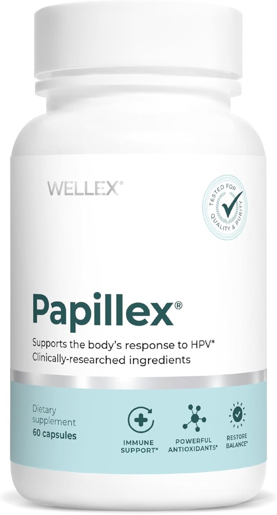 Dietary Supplement Tablets by Papillex - All Natural Immune Support - Immunity Defense - Best Immune System Booster - Organic 60 Capsules Bottle (Single Bottle)