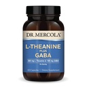 Dr. Mercola L-Theanine Plus GABA - Supports Relaxation - Focus & Cognitive Function - Stress Support Supplement - 200 mg L-Theanine - 100 mg GABA - 60 Capsules