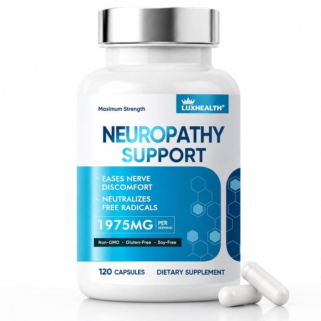Nerve Savior for Neuropathy Support, Neuropathy Supplements | with 600mg Alpha Lipoic Acid and Vitamin B Complex, Advanced Daily Comfort Formula for Hands and Feet, 120 Capsules