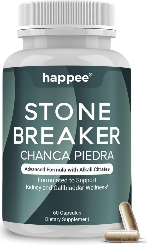 Chanca Piedra Stone Breaker Kidney & Gallbladder Cleanse – Kidney Stone Dissolver & Passage Support - High Potency Phyllanthus Niruri with Magnesium, Potassium & Herbal Blend - 60 Capsules
