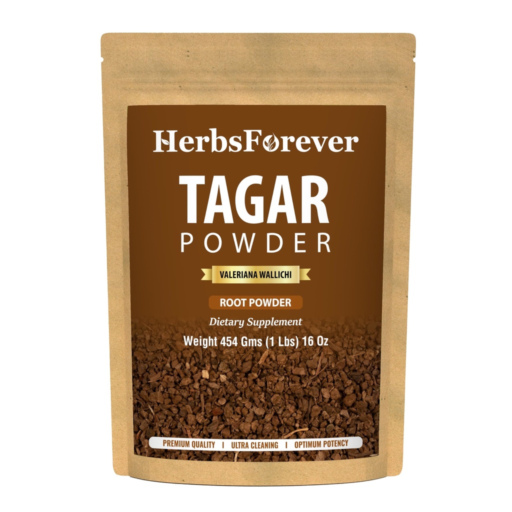 Tagar(Valeriana wallichii) Root Powder-Ayurvedic Herb for Sound Sleep,Stress & Relaxation,Mood Swings | Wild Harvested -Non GMO,Vegan, 2X Potency | Ultra Clean,Steam Sterilized,16oz-1LBS