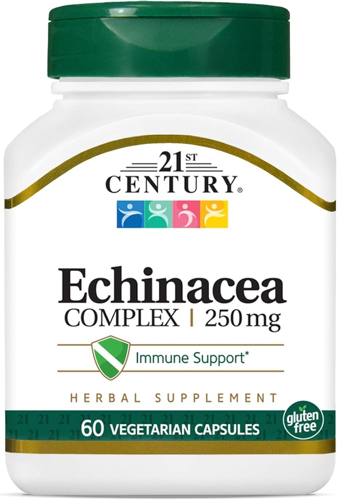 21st Century Echinacea Extract Veg Capsules, 60 Count