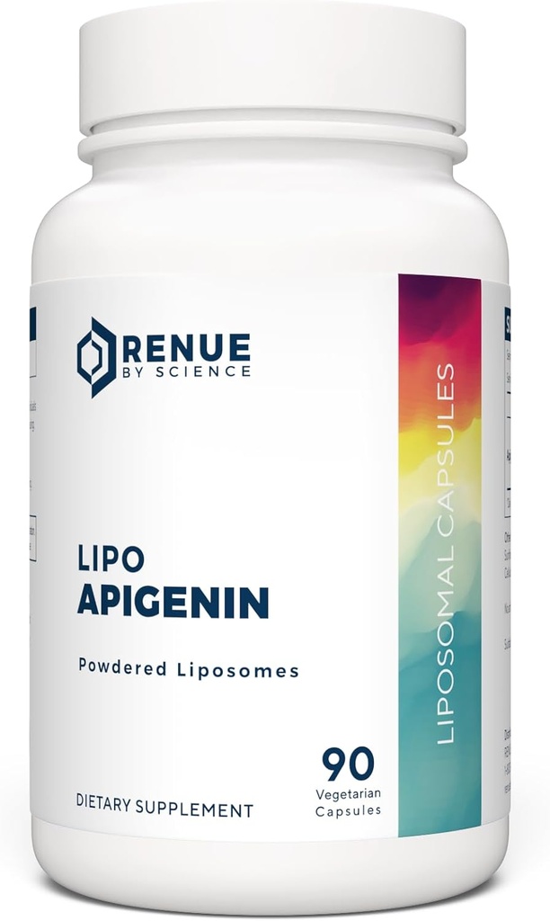 Apigenin | High Strength Liposomal Apigenin Supplement | 90 Apagenine Capsules - 75mg Apigenin per Serving | Non-GMO & Allergen Free | Made in The USA Third-Party Tested