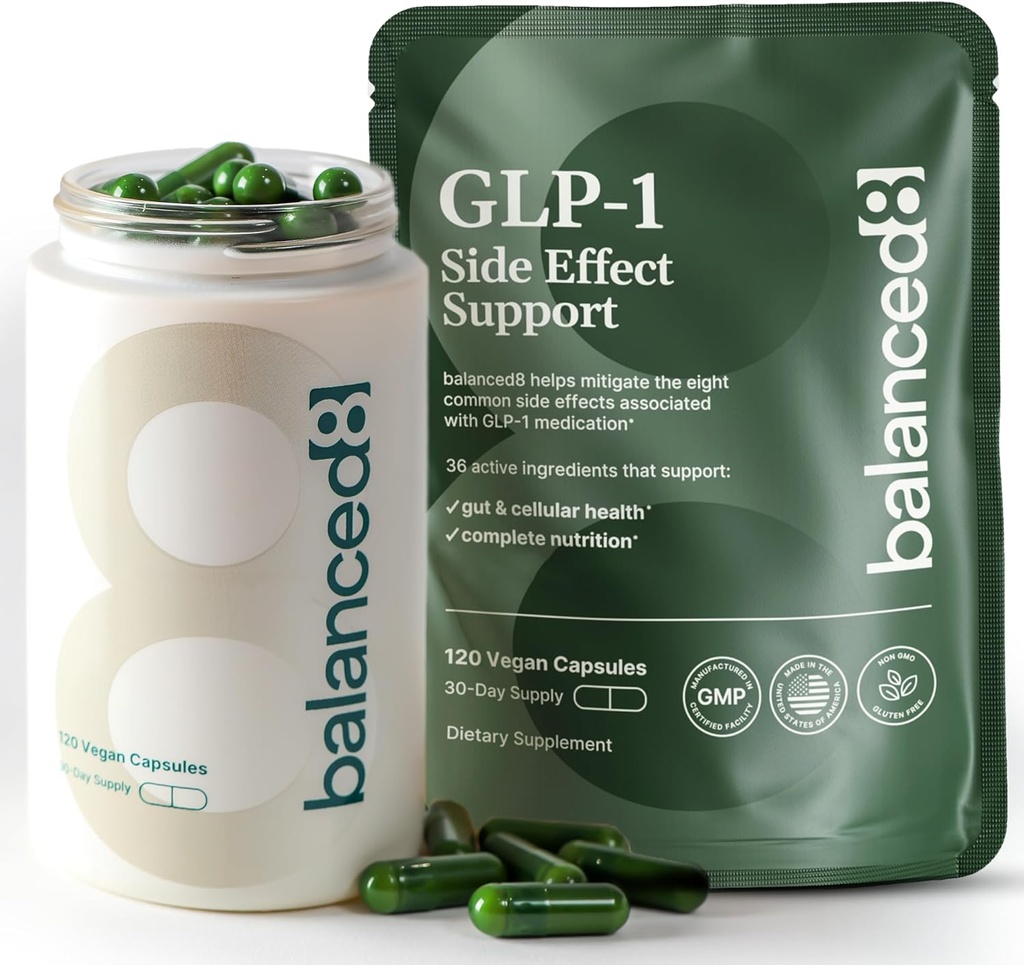 Side Effect Free GLP-1 Support, Reduces Hunger & Cravings to Support Weight – Probiotic & Prebiotic Supplement for Women & Men – Good for Gut Health and Cellular Energy – 120 Capsules