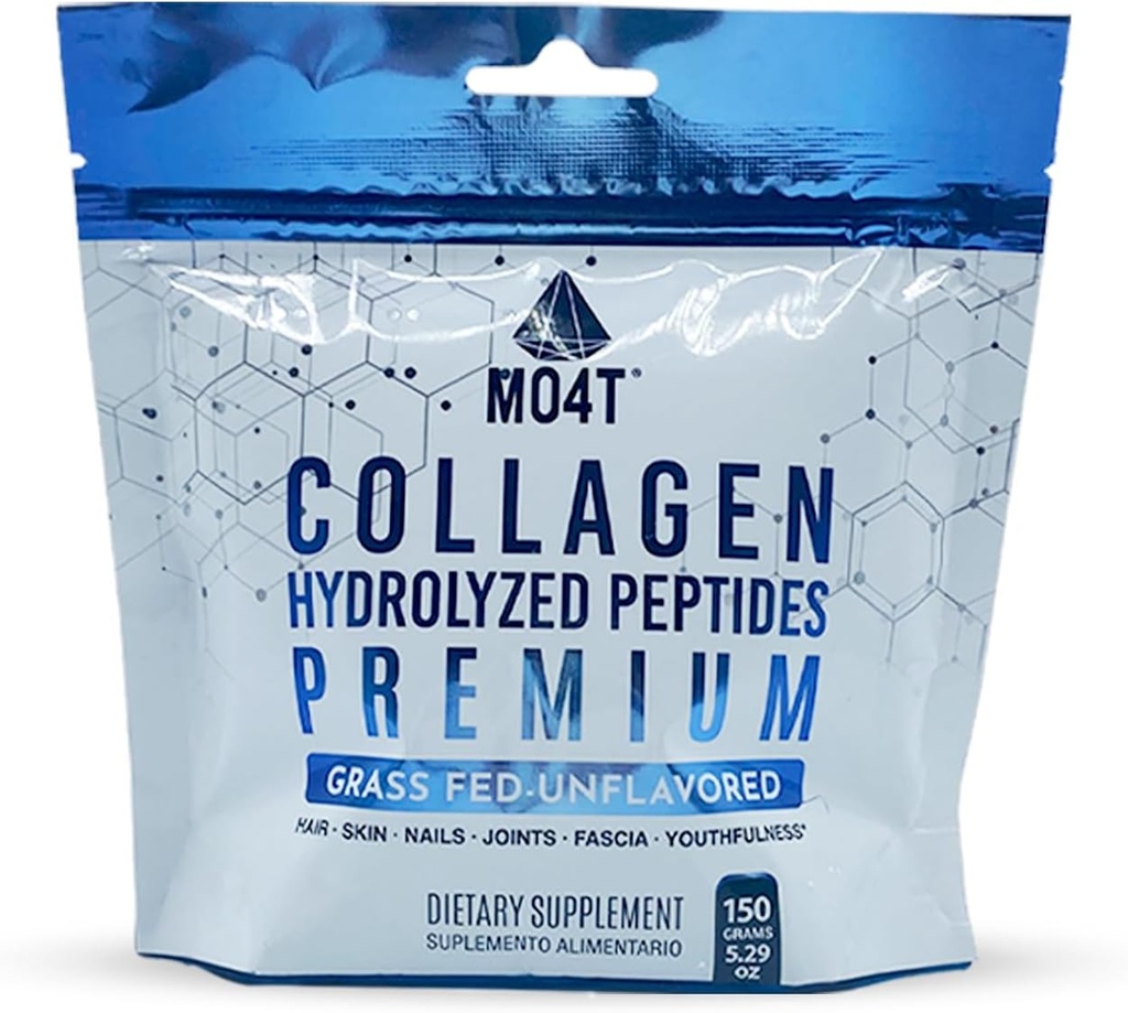 Collagen Peptides Powder - Unflavored Hydrolyzed from Grass Fed Bovine for Women & Men
