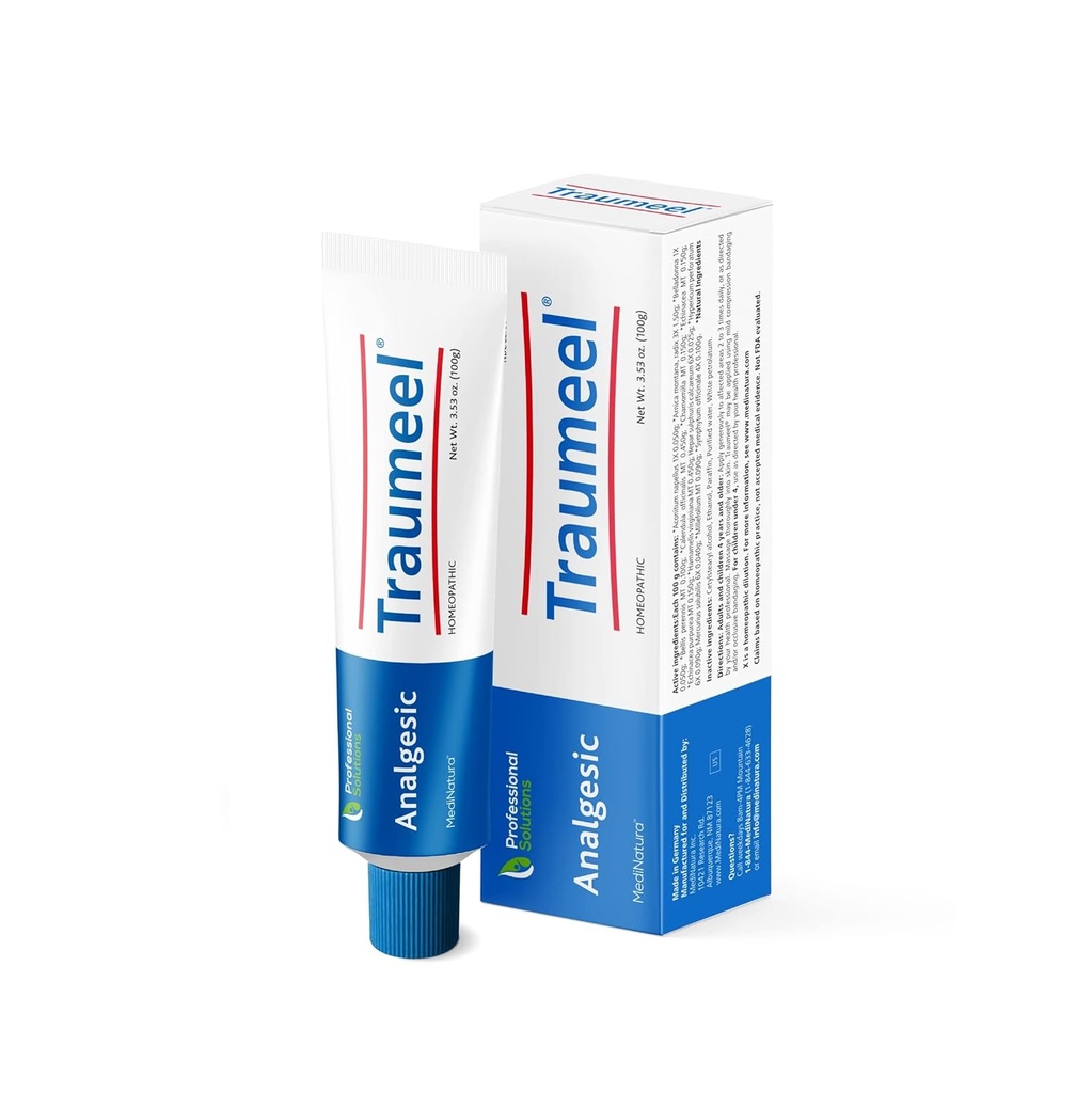 MediNatura Traumeel Ointment Topical Pain Relief for Muscle Back Injury or Exercise Related Pain & Soreness Arnica + 13 Active Ingredients - Made in Germany - 3.53 oz