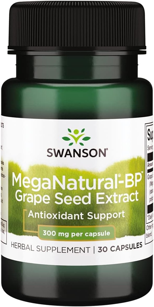 Swanson Meganatural-Bp Grape Seed Extract 300 Milligrams 30 Capsules