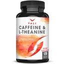 VALI Caffeine 50mg & L Theanine 100mg - Caffeine Pills & L-Theanine for Smart Smooth Energy & Focus Supplement. Nootropic Brain Booster Cognitive Support Stack & Focused Clarity. 120 Veggie Capsules