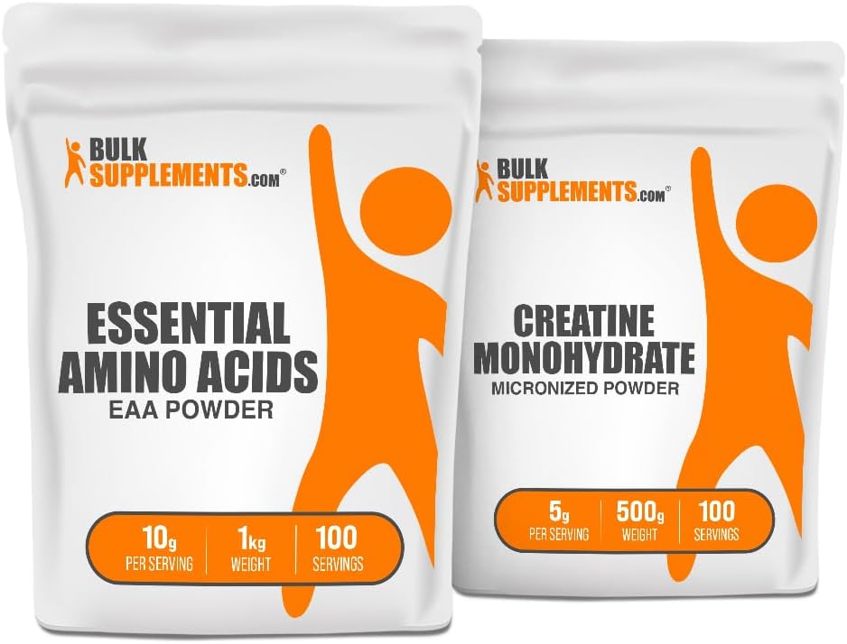 BulkSupplements EAA Powder 1kg + Creatine 500g Bundle