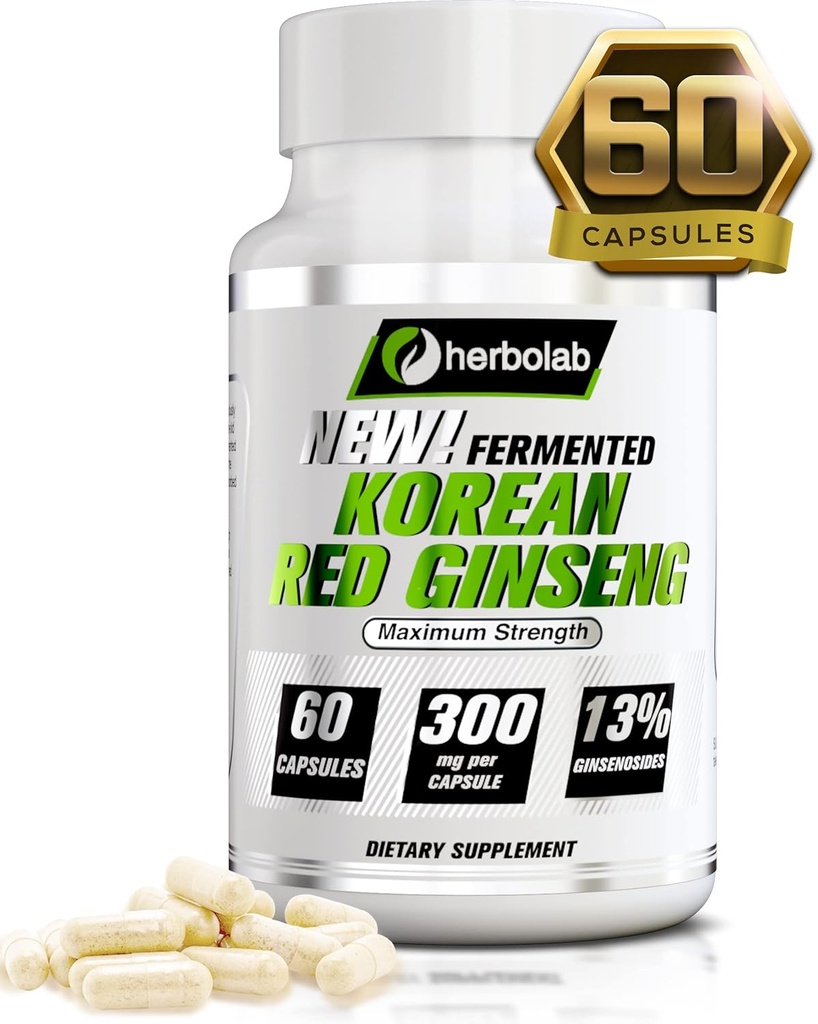 Korean Red Ginseng Fermented 10:1 (13% ginsenosides) - Genuine Panax Ginseng from Korea 6 Years Old Roots - Patented Extract Technology
