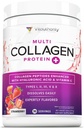 Multi Collagen Peptides Powder for Women - Hydrolyzed Flavored Collagen Powder for Women with Types I II III V & X Vitamin C & Hyaluronic Acid for Hair Skin and Nails (Strawberry) - 30 Servings
