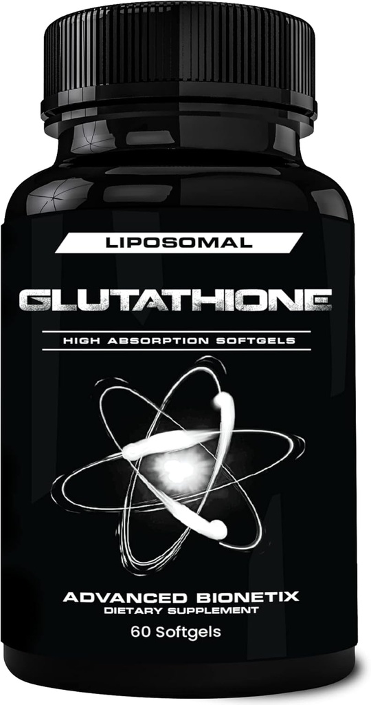 850mg Liposomal Glutathione Supplement | 60 Total Liposomal Softgels | Antioxidant Supplement w/Gluta-IV™, 100X Absorption Over Powder Glutathione