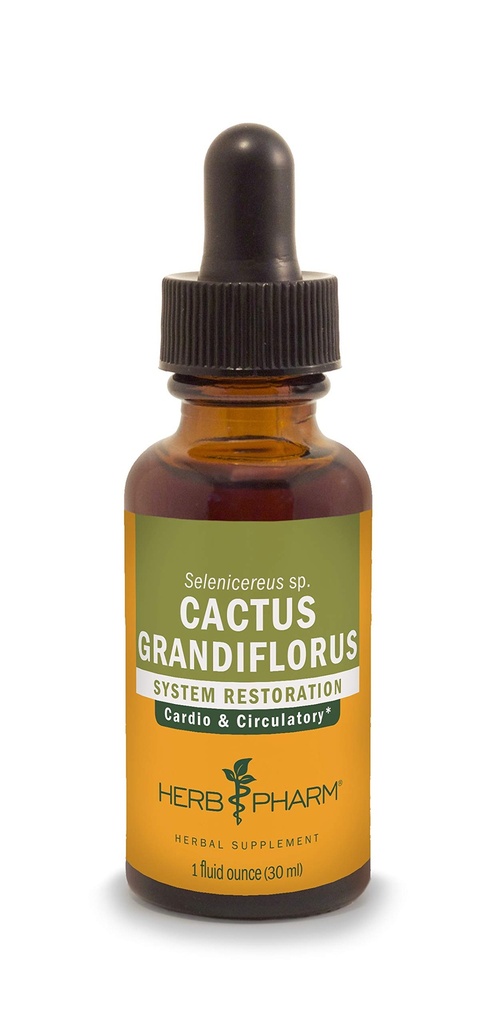 Herb Pharm Cactus Grandiflorus Liquid Herbal Extract: for The Cardiovascular System & Circulatory Function Support, Non-GMO, Gluten-Free, Vegan, Up to ~3 Week Supply, 1 oz*