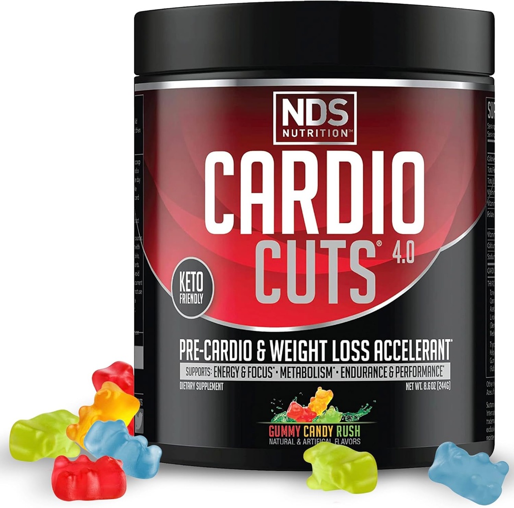 Cardio Cuts 4.0, 20 Servings (Pack of 1), Gummy Candy Rush