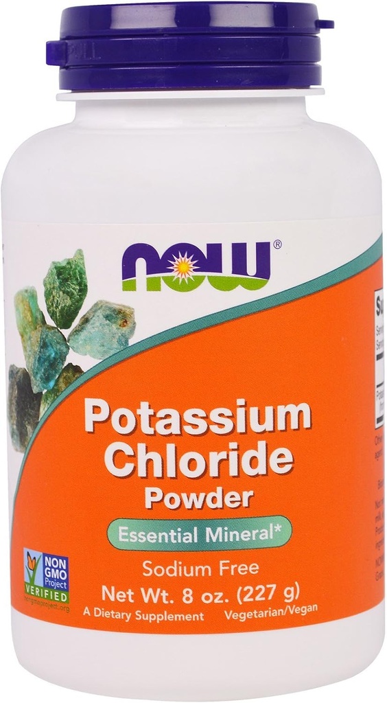 Now Foods: Potassium Chloride Powder Table Salt Substitute, 8 oz (2 pack)