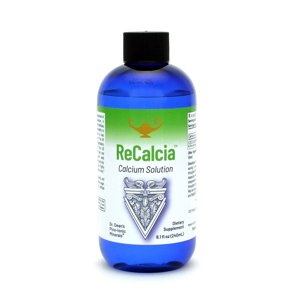 RnA ReSet ReCalcia – Liquid Calcium Supplement with Pico-Ionic Formula, High Absorption for Bone & Cardiovascular Support, Supports Muscle Function, 8.1 fl oz (1-Pack), NSF Contents Certified