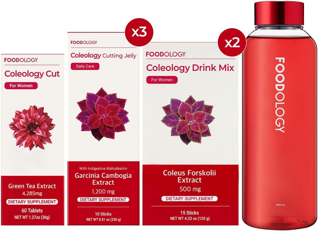 [BRSRAZQYCN5WGET4] RED Burning 1-Month Full Set/Coleology Cut(1ea) & Coleology Drink Mix(2ea) & Coleology Cutting Jelly(3ea) $ Water Bottle(1ea)…