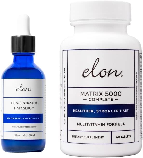 Elon Matrix 5000 Complete Multivitamin (60 Day Supply) Concentrated Hair Serum