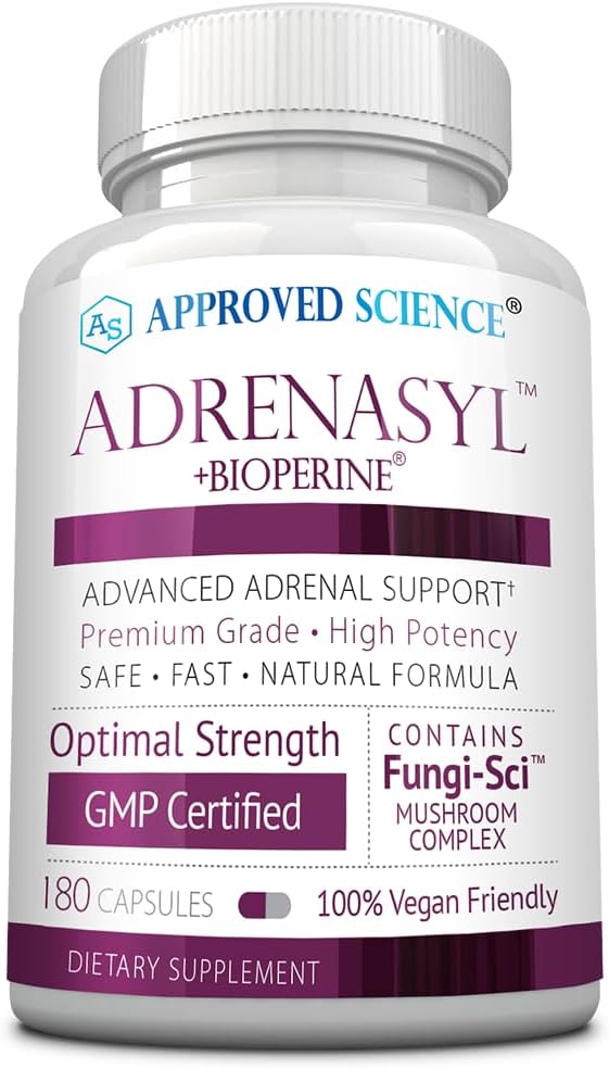 Approved Science Adrenasyl­ - Adrenal Gland Support - 180 Count - Pack of 1