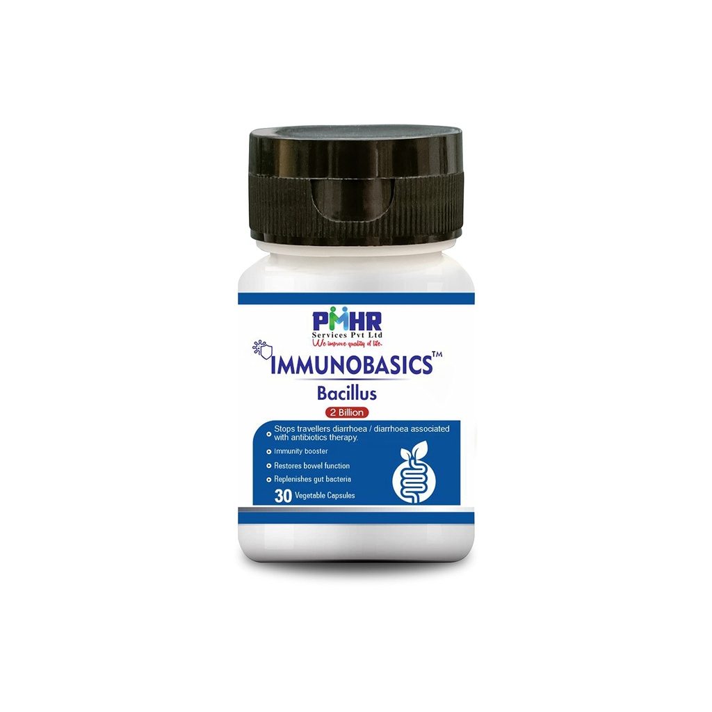 Bacillus Clausii 2 Billion CFU Probiotic Capsule For Men & Women For Digestive Health. 30 Veg Capsules.