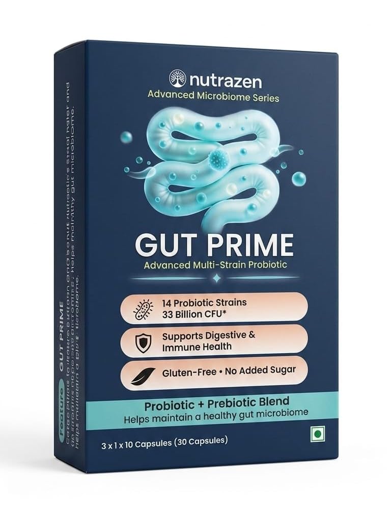 Gut Prime Advanced Multi-Strain Probiotic - 30 Capsules