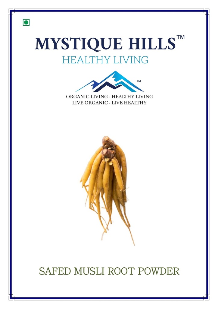 Mystique Hills Organic Safed Musli Root Powder (50 g)