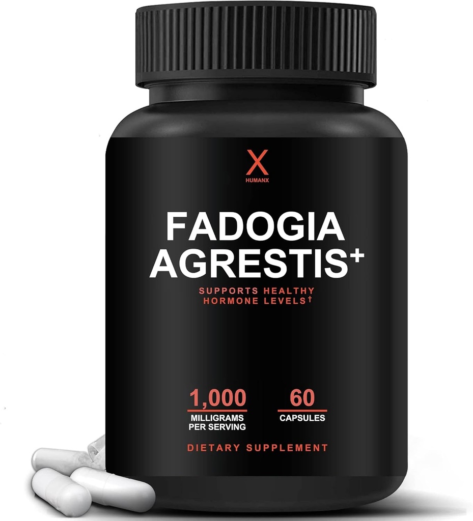 [BRSW2GAFOUNGEGTD] HUMANX Fadogia Agrestis, Tongkat Ali & Beta Ecdysterone 1000mg - USA Third Party Tested Supplement - Powerful Extracts to Support Athletic Performance & Muscle Mass - Veggie Capsules Supplements