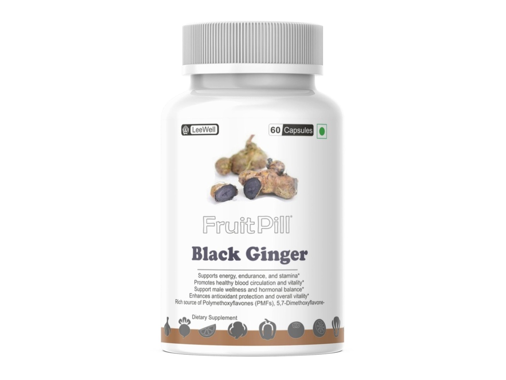 (LeeWell) Black Ginger Supplement, 60 Capsules