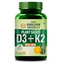 Vlado’s Himalayan Organics Plant Based Vitamin D3 600iU Supplement | Vitamin D3(Lichen) + K2(Menaquinone Mk7) | Faster Absorption | Boost Immunity | Healthy Bones | Plant Based D3 + K2 Supplement For Men and Women -120 Veg Capsules