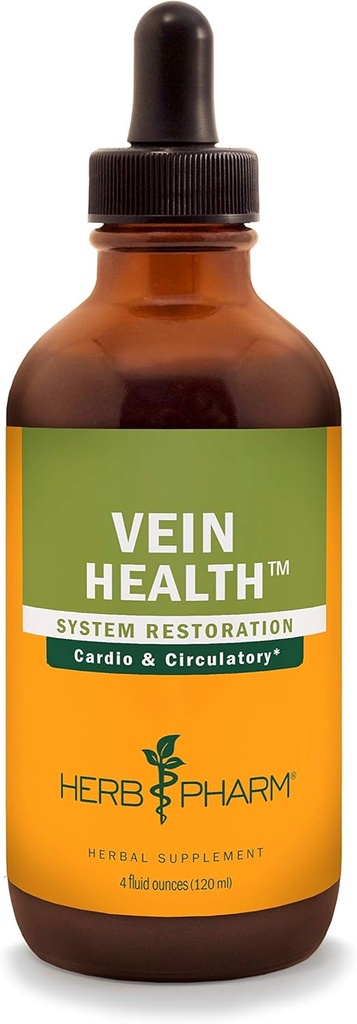 Herb Pharm Vein Health Liquid Herbal Formula for Cardiovascular and Circulatory System Support - 4 Ounce