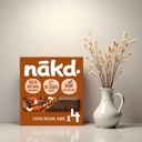 Nakd Cocoa Delight Raw Fruit & Nut Bars | 100% Natural, No Added Sugar, Vegan & Gluten Free Snack | Cold Pressed | Pack of 4 x 35g (140g)