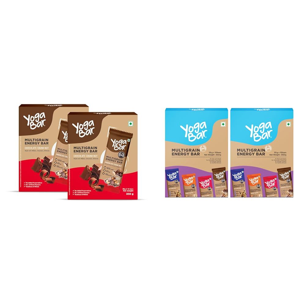Yogabar Multigrain Energy Bars and Energy Bars | 8g + 700 G