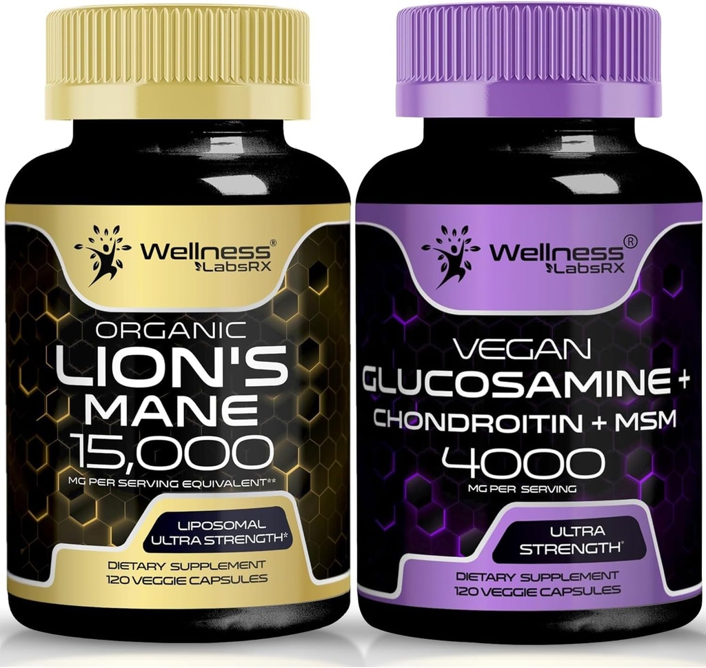 Glucosamine Chondroitin MSM | Lions Mane Supplement Capsules