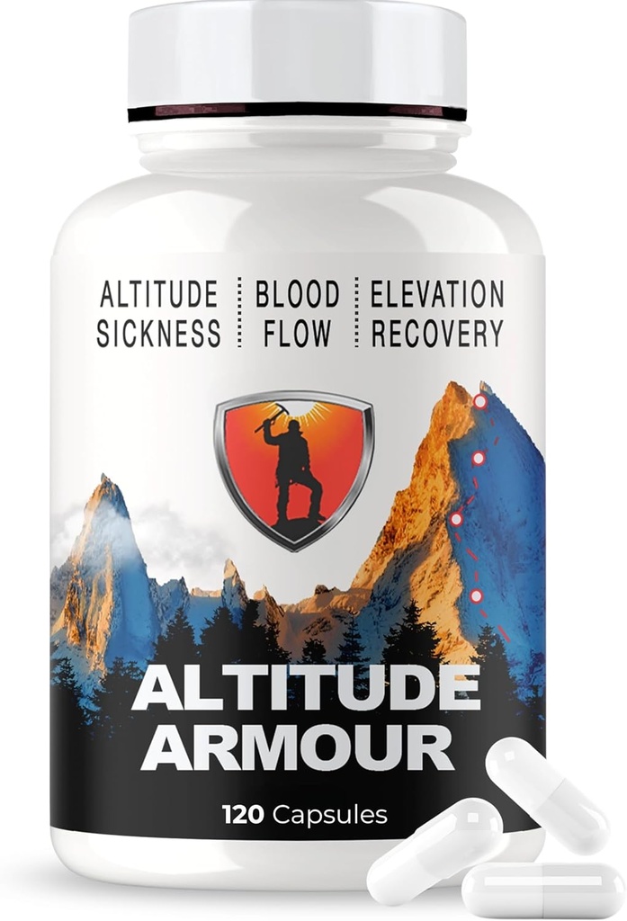 Altitude Sickness Prevention | Anti Altitude Relief Pills : ELEVATTO Complex is the Gold Standard RX Supplement for Preventing High Elevation Symptoms on the Mountain and Upgrading Oxygen Intake