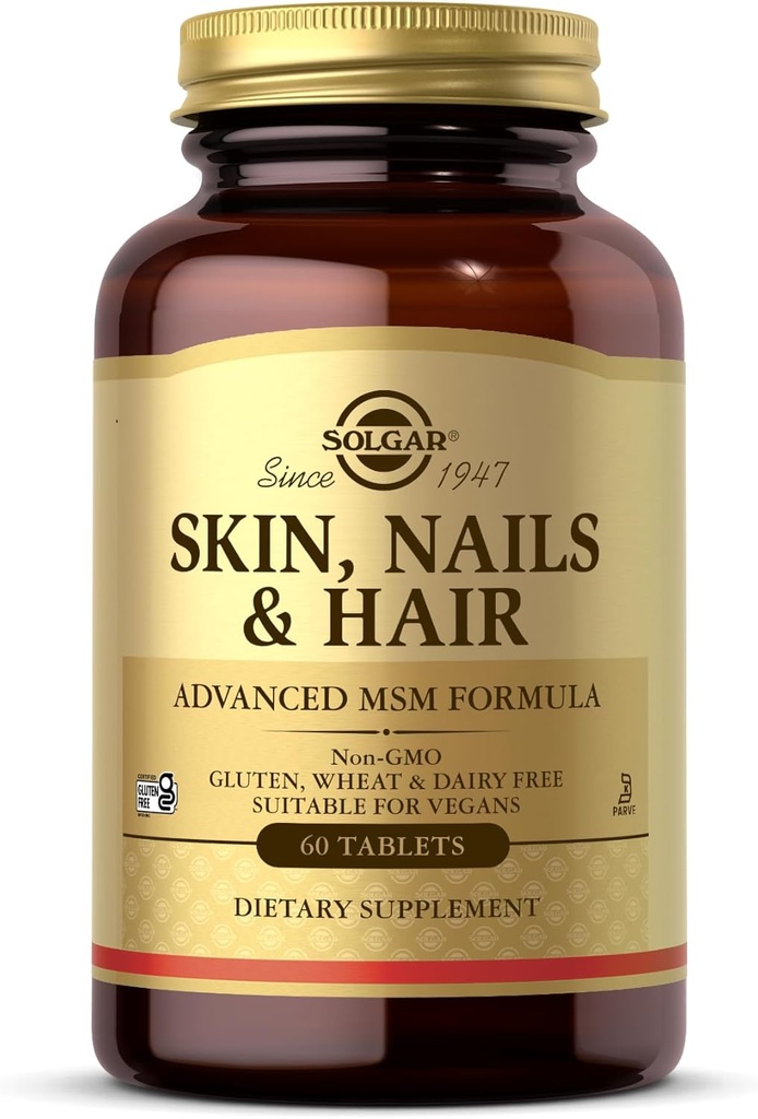 SOLGAR, Skin, Nails & Hair Tablets, 60 Count