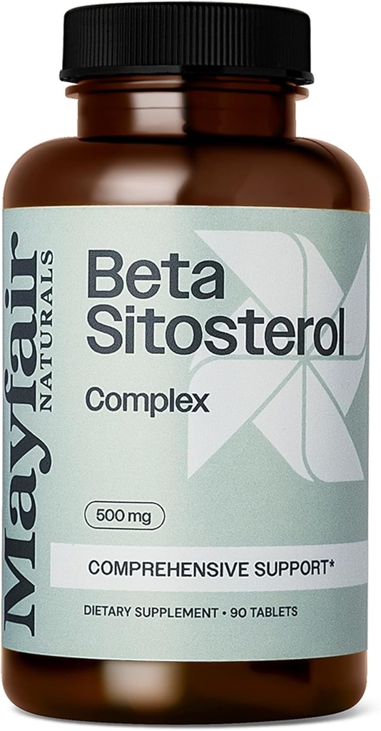 Beta Sitosterol Complex, 500mg, Plant Sourced, 90 Tablets, Comprehensive Support Suplement
