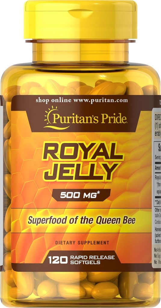 Puritan's Pride Royal Jelly 500 mg 120 Softgels