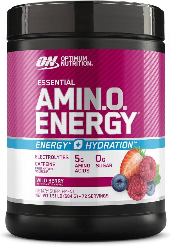 Optimum Nutrition Amino Energy + Hydration Wild Berry 72 Servings