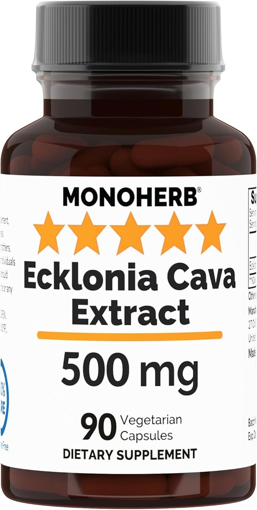 Ecklonia Cava Extract 500 mg per Capsule - 90 Vegetarian Capsules