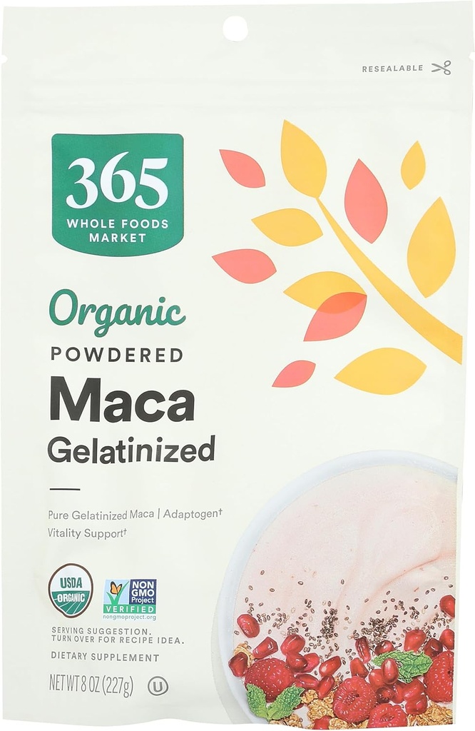 365 by Whole Foods Market, Organic Gelatinized Maca Powder, 8 Ounce